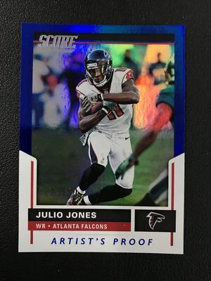 2017 分数 #119 Julio Jones 艺术家精制蓝色/35 亚特兰大猎鹰 — 第 1/2 张图片