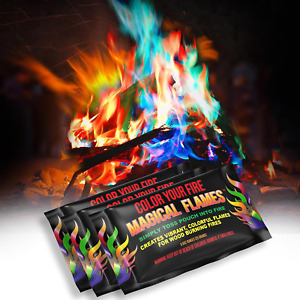 Magical Flames Fire Color Changing Packets Campfires Fire Pit Outdoor Fireplaces