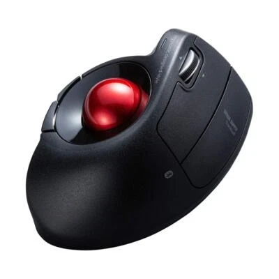 SanwaSupply Trackball Bluetooth Ergonomics Tilt Wheel Multi Pairing MA-BTTB179BK - Image 1 of 4