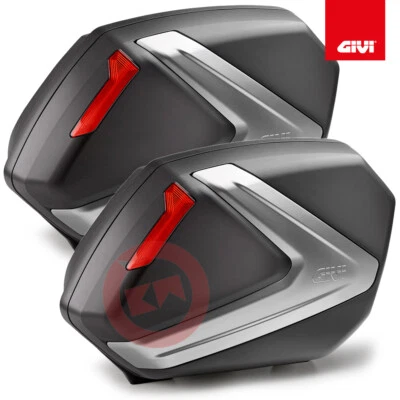 COPPIA BORSE VALIGIE LATERALI RIGIDE V37N MOTO GIVI MONOKEY SIDE 35 LTR - Immagine 1 di 4