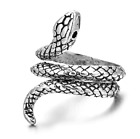Cool Snake Adjustable Ring 925 Sterling Silver Plt Women Girl Men Jewellery Gift