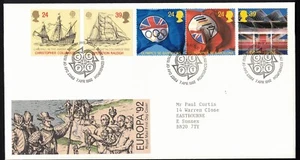GREAT BRITAIN, 1992 EUROPA/OLYMPICS FDC - Picture 1 of 1