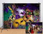 7x5ft Mardi Gras Theme Photography Backdrop Masquerade Backgrounds Birthday D...