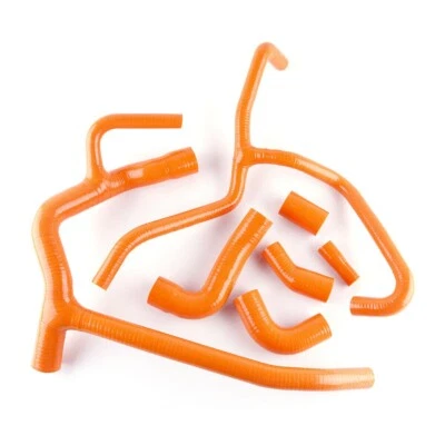 Orange Silicone Radiator Hose Kit for 1999-2004 2003 Land Rover Discovery 2 TD5 - Image 1 of 4