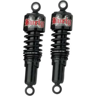 Burly Brand Black Slammer Rear Suspension Shocks 10.5 Harley Dyna 91-16 - Изображение 1 из 2