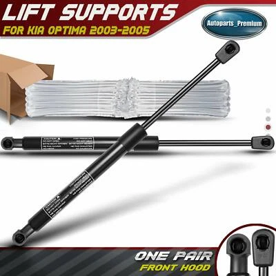 2x Soportes de elevación del capó delantero puntales de amortiguador hélice para Kia Optima 2003-2005 6329 Foto 1 de 4