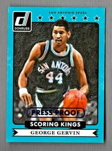 GEORGE GERVIN 2014-15 DONRUSS PRESS PROOF SCORING KINGS INSERT #12 045/199 SPURS - Bild 1 von 2