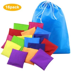 16 Pièces Sacs de Fèves en Nylon Jouet de Sacs de Haricot Étanche Bean Bags a... - Photo 1/7