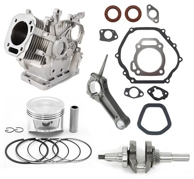REAL POWER Rebuild Kit Piston Con Rod Gasket Set Block Fits Honda GX390 w/ Crankshaft 13HP