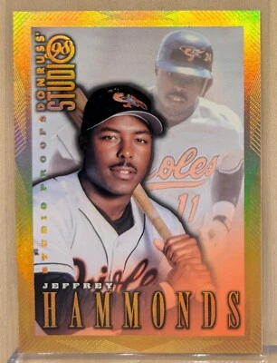 1998 Donruss Studio GOLD PRESS PROOF #51 Jeffrey Hammonds RARE PARALLEL /300 - Image 1 of 2