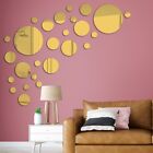 Unique Mirror Tiles Wall Art Set of 26 Easy Peel and Stick Office Decoration