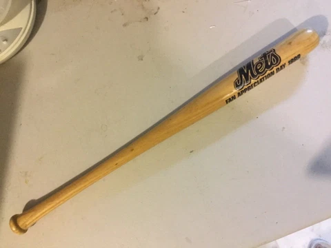 1999 New York Mets MLB Fan Appreciation Day SGA MINI BAT 18" - Charles Schwab Cover