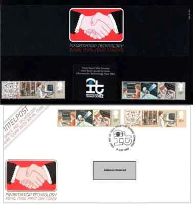GB FDC 1982 Information Technology IT Edinburgh HS & Presentation Pack Nr 138 - Image 1 of 3