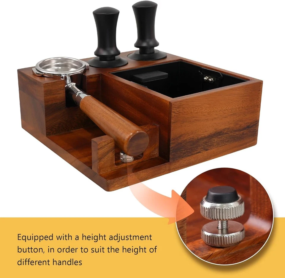 Эспрессо Knock коробка эспрессо кофе устроитель коробка дерева эспрессо тампинг станции - Изображение 1 из 4