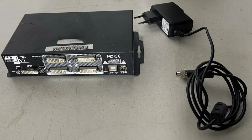 1 x 4 aktiver DVI-Verteiler mit HDCP - Visiontools DAD1-4 Splitter - Bild 1 von 3