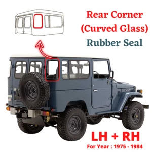 Esquina trasera curva de vidrio de goma par par Toyota FJ40 BJ40 Land Cruiser 2F - Imagen 1 de 6