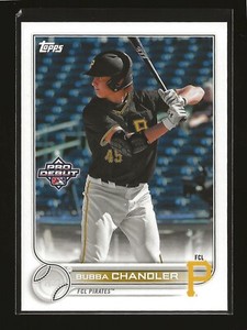 2022 Topps Pro Debut Base Card Bubba Chandler FCL Pirates (#PD-16)