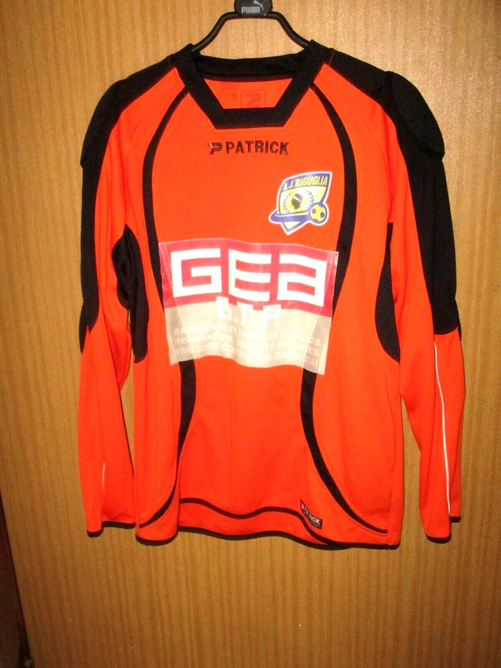 MAILLOT Porté worn SHIRT JERSEY ANCIEN A.J BIGUGLIA CORSE CORSICA BASTIA AJACCIO - Photo 1/4