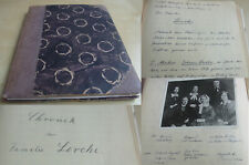 Handschrift 1932: Chronik der Familie LERCHE, u.a. Pastoren in EITZUM an der Elm