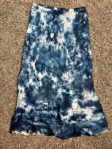 Young Fabulous & Broke Women’s X-SMALL Blue Tie Dye Maxi  Skirt - Picture 1 of 5