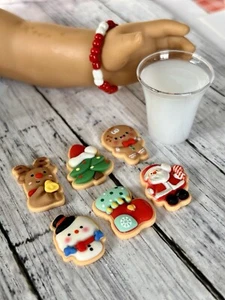 Weihnachtsplätzchen und Milch für amerikanische 18" Puppen, Smart Dolls - Bild 1 von 7