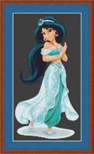 Jasmine schöne Prinzessin Kreuzstich-Set - Bild 1 von 2