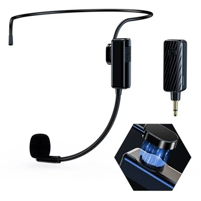 Wireless Microphone Headset System with LED Display and Type C Charging Port - Image 1 of 4