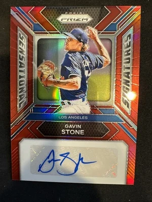 2024 Panini Prizm - Sensational Auto Gavin Stone #SS-GS Red Prizm /99 (AU) - Image 1 of 2