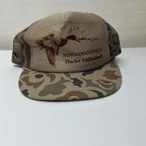 Vintage 1980’s Duck’s Unlimited Camo Trucker Hat Georgia Newnan, Coweta Rare - Bild 1 von 10
