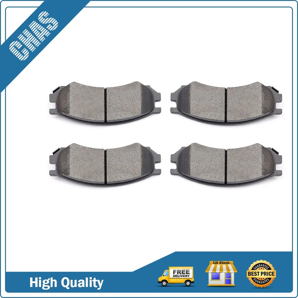 Front Ceramic Brake Pads 4PC For Saturn 1991-1998 1999 2000 2001 2002 SL SL1 SL2 - Image 1 of 4