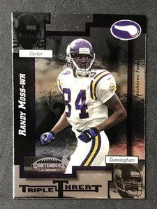 1999 Playoff Contenders #TT9 Randy Moss / Cris Carter / Randall Cunningham NM - Picture 1 of 2
