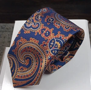 Corbata clásica de oficina Jos A Banks Reserve azul marino seda cachemira - Imagen 1 de 4