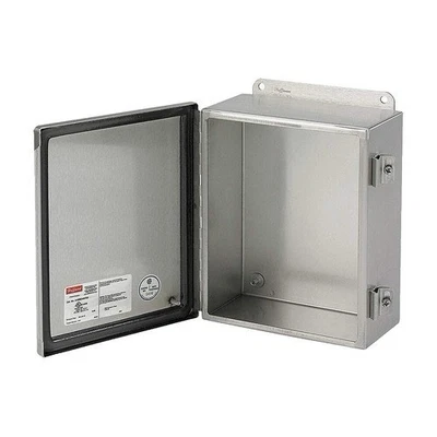 Cooper B-Line 664-4XSCHC Caja 6”x 6”x 4”, TIPO 4X CUBIERTA BISAGRA - INOXIDABLE Foto 1 de 3