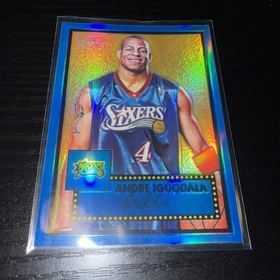2005-06 Topps 1952 年风格 - #87 Andre Iguodala 蓝色折射色匹配/149 — 第 1/4 张图片