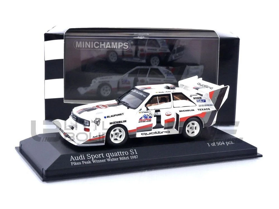 MINICHAMPS 1/43 - AUDI QUATTRO S1  - WINNER PIKES PEAK 1987 410871201 - Bild 1 von 1