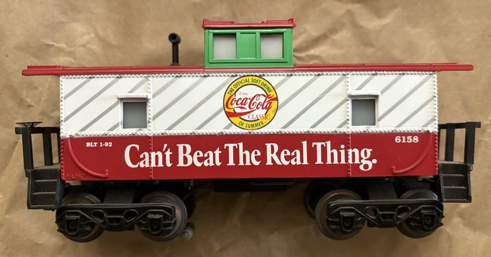 K-Line - 6158 Coca-Cola 'Can't Beat The Real Thing' Caboose - 1992 - Image 1 of 1