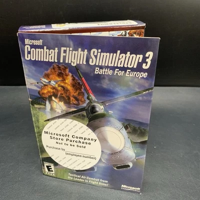 Microsoft Combat Flight Simulator 3 Battle for Europe SEALED 2002 Original Box - Image 1 of 4