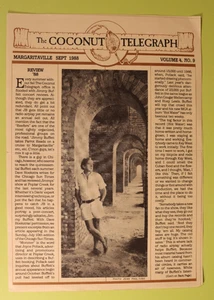 Jimmy Buffett Coconut Telegraph Margaritaville Sept 1988 Vol 4 No. 9 - Bild 1 von 3