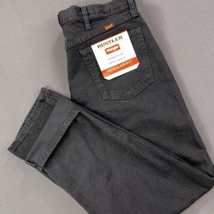 Rustler by Wrangler Jeans Mens 36x30 Black Regular Fit Straight Leg Heavyweight - Picture 1 of 18