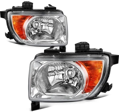 Conjunto de faros Honda Element 2003-2008 carcasa cromada par izquierda+derecha Foto 1 de 4