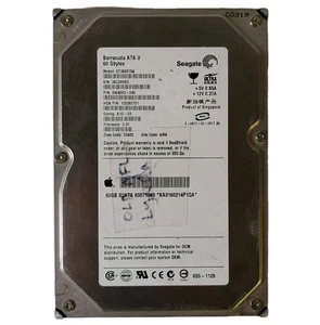 DISCO RIGIDO APPLE SEAGATE BARRACUDA ATA V ST360015A 60 GB 7200 RPM HDD IDE 3,5" - Foto 1 di 9