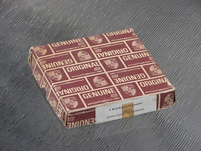 EXCELENTE JUEGO DE ANILLOS DE PISTÓN ÚNICO ORIGINAL PORSCHE 911 T E S .50 SOBRE NLA LWB Foto 1 de 2