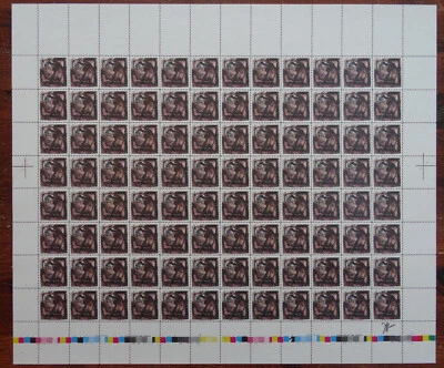 Horst Janssen  " Briefmarkenbogen handsigniert " keine Postwertzeichen !!! Kunst - Bild 1 von 4