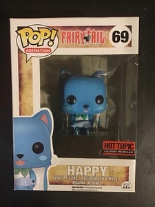 Funko Pop! Vinyl: Fairy Tail - Happy - First to Market (Ftm) Hot Topic #69 - Picture 1 of 5