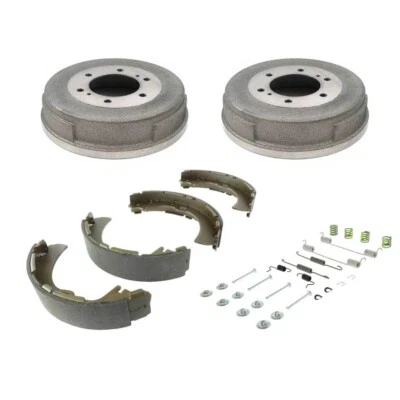 Tambores de freno traseros zapatas de freno con kit de herrajes para 98-04 Nissan Frontier 2,4 L tracción trasera Foto 1 de 4