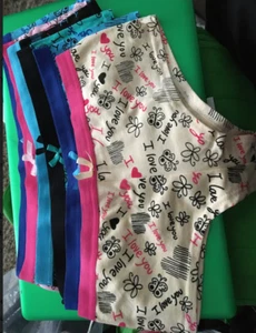 "I Love You" Cotton Cheeky Panties 6 pk Sz S - Picture 1 of 1