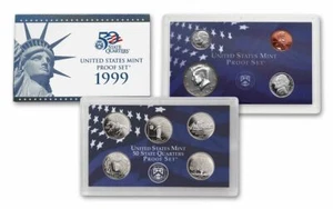 1999 US Mint Proof Set Original Government Packaging - Picture 1 of 1