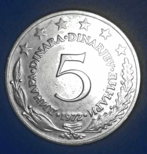 Yugoslavia 5 dinara 1972 - Picture 1 of 3