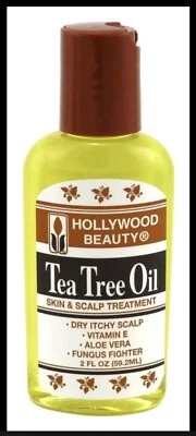 Aceite de árbol de té Hollywood Beauty tratamiento para piel y cuero cabelludo - cuero cabelludo seco con picazón 2 oz nuevo Foto 1 de 3