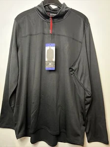 Spyder, Herren Activewear 1/4 Zip Pullover Sweater Shirt schwarz Large - Bild 1 von 12